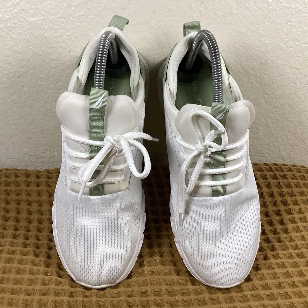 Nautica Chiatica Shoes Womens Size 9 White Mesh Walking Sneakers Casual On